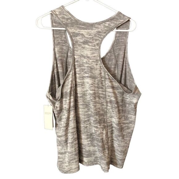 Zella Womens All Day Tank 1X Heather Gray Exercise Fitness Racerback Airy Gym - Picture 2 of 7